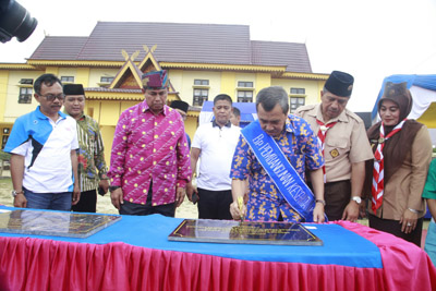  Syamsuar Resmikan Rumah Sakit Tipe D dan Buper Tengku Alam di Tualang 